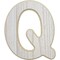 Wood Wall Decor, Wooden Letter Q (12 in)